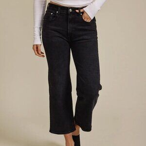 Edwin NWT Marli Wide Leg Ankle in Black Size 26